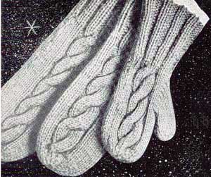 cable mittens